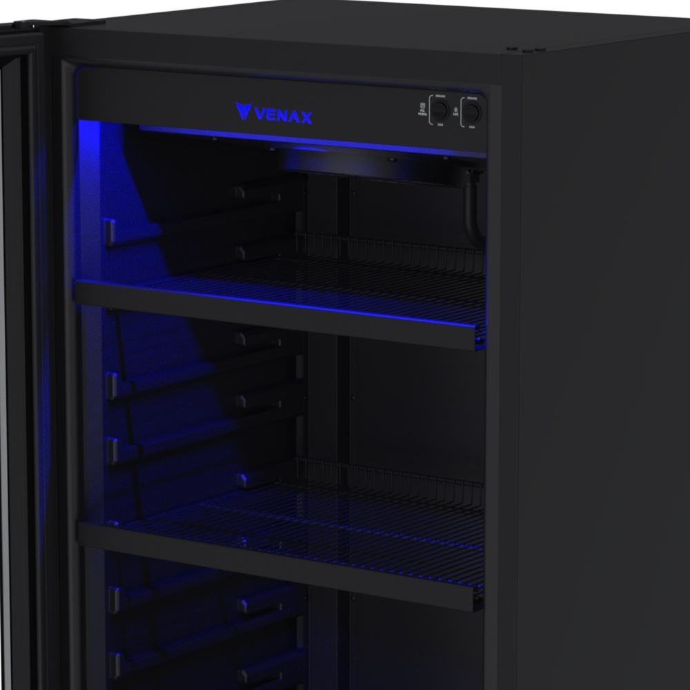 Refrigerador Expositor Expvbli400 Preto Fosco Porta Invertida