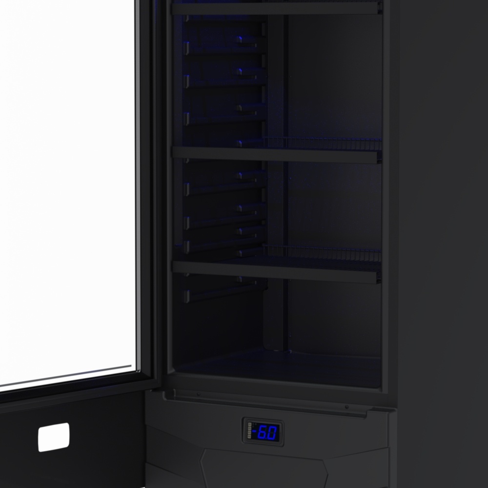Refrigerador Expositor Expvbli400 Preto Fosco Porta Invertida