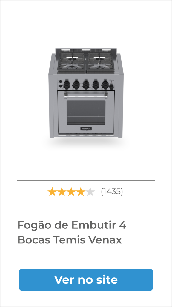 fogão a gás 4 bocas