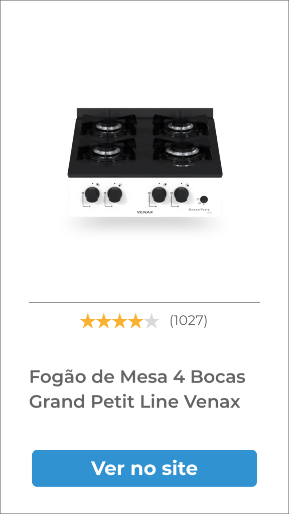 fogão a gás 4 bocas
